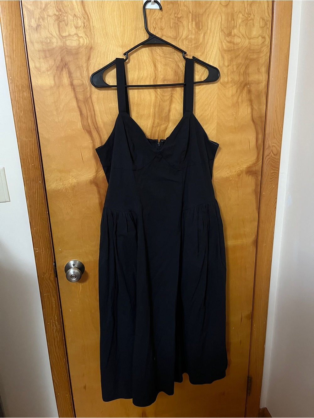 future collective black drop waist midi dress